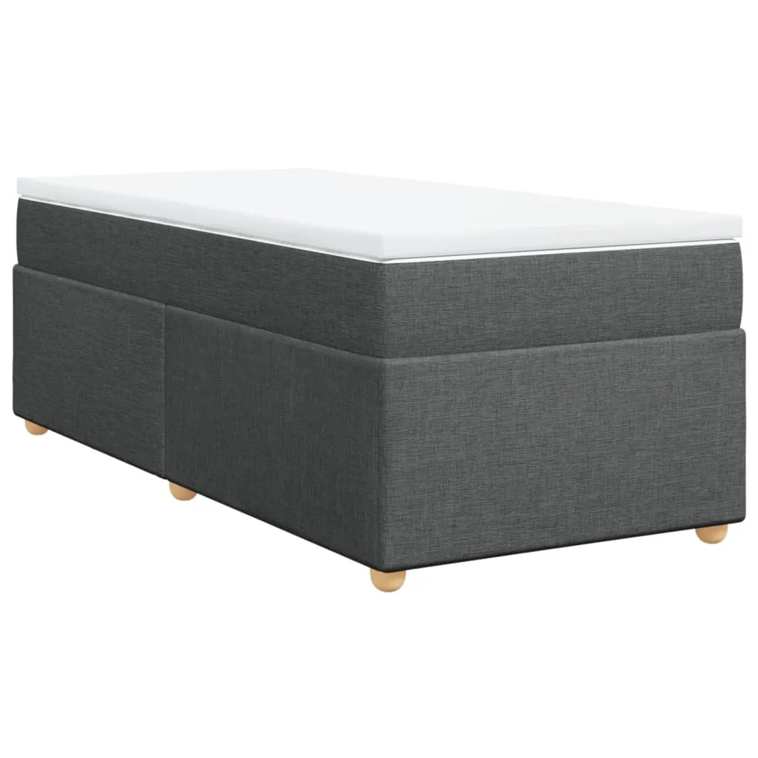 Bild von VidaXL, Bett, Bo x springbett mit Matratze 90 x 200 cm Stoff (90 x 200 cm)