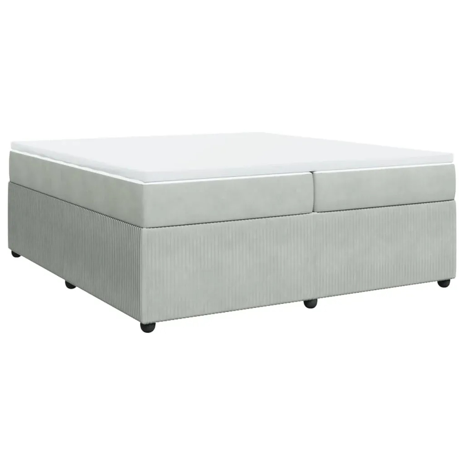 Bild von VidaXL, Bett, Bo x springbett mit Matratze 200 x 200 cm Samt (200 x 200 cm)