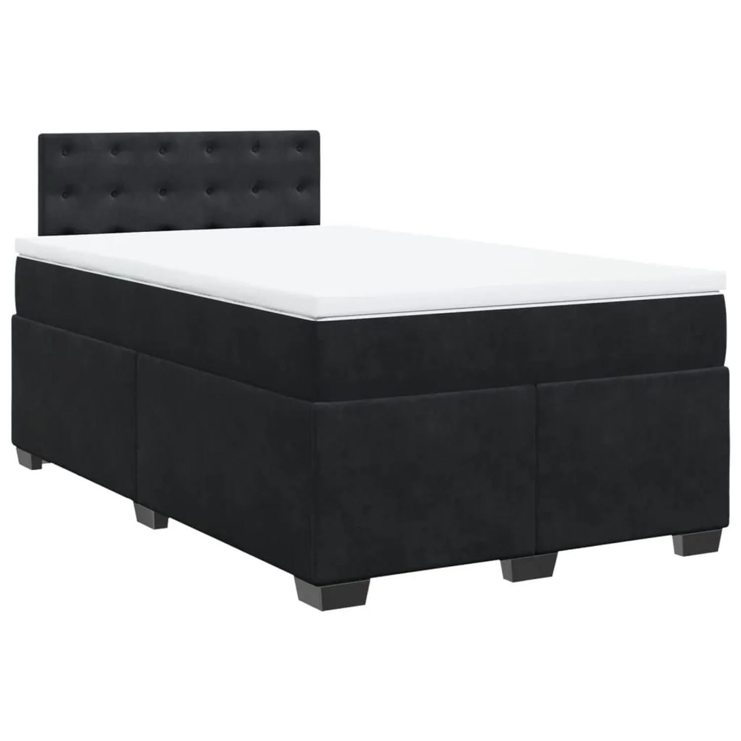 Bild von VidaXL, Bett, Bo x springbett mit Matratze 120 x 200 cm Samt (120 x 200 cm)