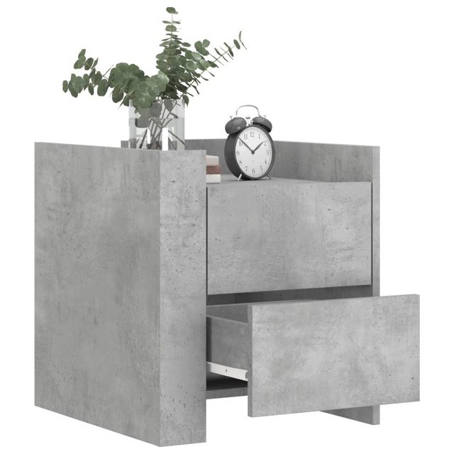 Bild von vidaXL Nachttisch Betongrau 45x50x50 cm Holzwerkstoff Modell 3
