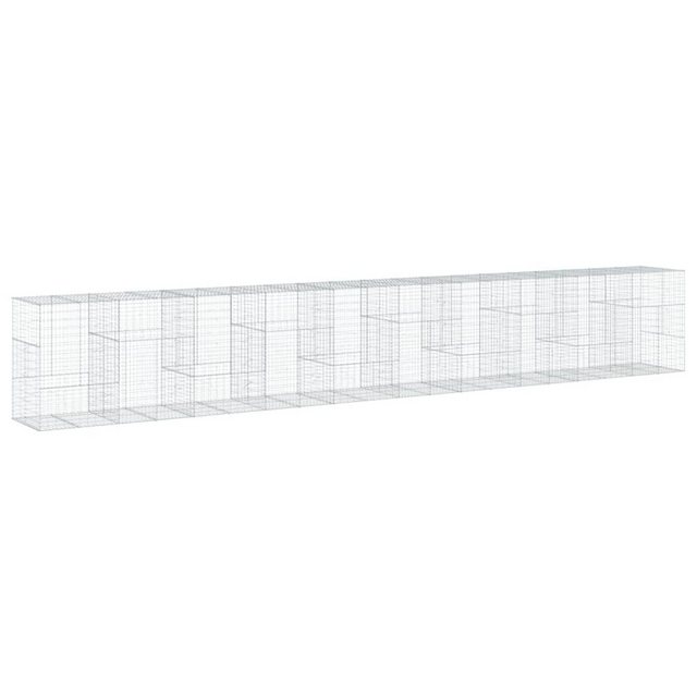 Bild von vidaXL Hochbeet Gabione mit Deckel 1000x100x150 cm Verzinktes Eisen