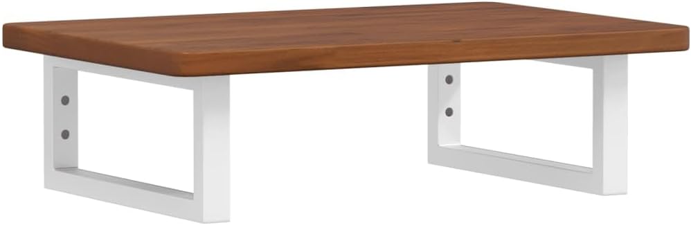Bild von vidaXL Waschtischplatte mit Halterung, Holzplatte Waschtischkonsole Wandmontage, Waschbeckenplatte Wandkonsole Wandregal, Stahl Massivholz Eiche