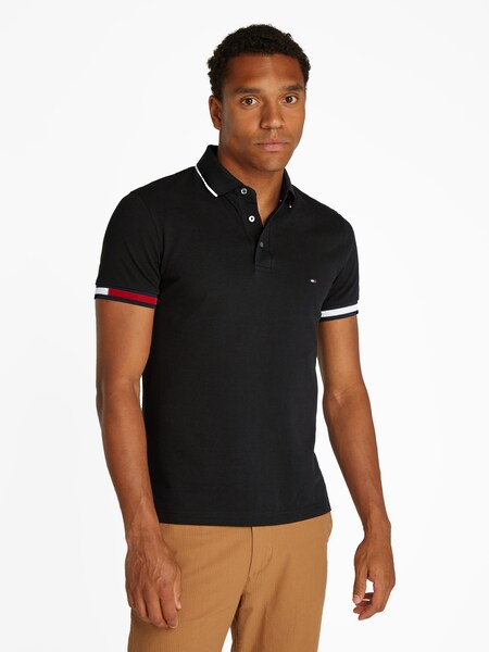Bild von Tommy Hilfiger Poloshirt »FLAG CUFF SLIM FIT POLO«