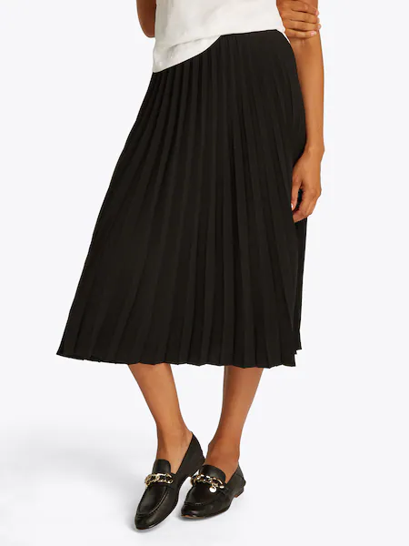 Bild von Tommy Hilfiger Plisseerock »FLUID PLEATED PULL ON MIDI SKIRT«, mit rundum Falten