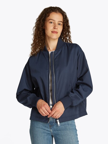 Bild von Tommy Hilfiger Bomberjacke »CASUAL NYLON BOMBER JACKET«, mit Markenlabel, in Unifarbe