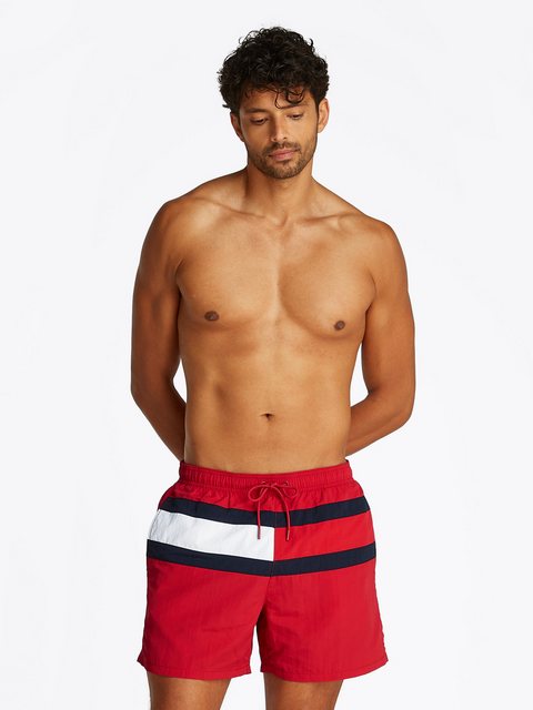 Bild von Tommy Hilfiger Swimwear Badeshorts »MEDIUM DRAWSTRING«, mit großem Logo