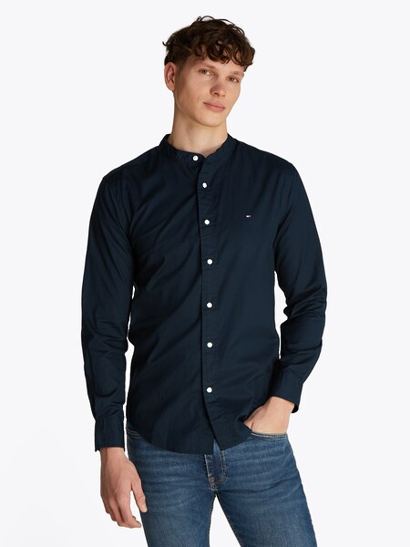 Bild von Tommy Hilfiger Langarmhemd »FLEX POPLIN SOLID MAO RF SHIRT«