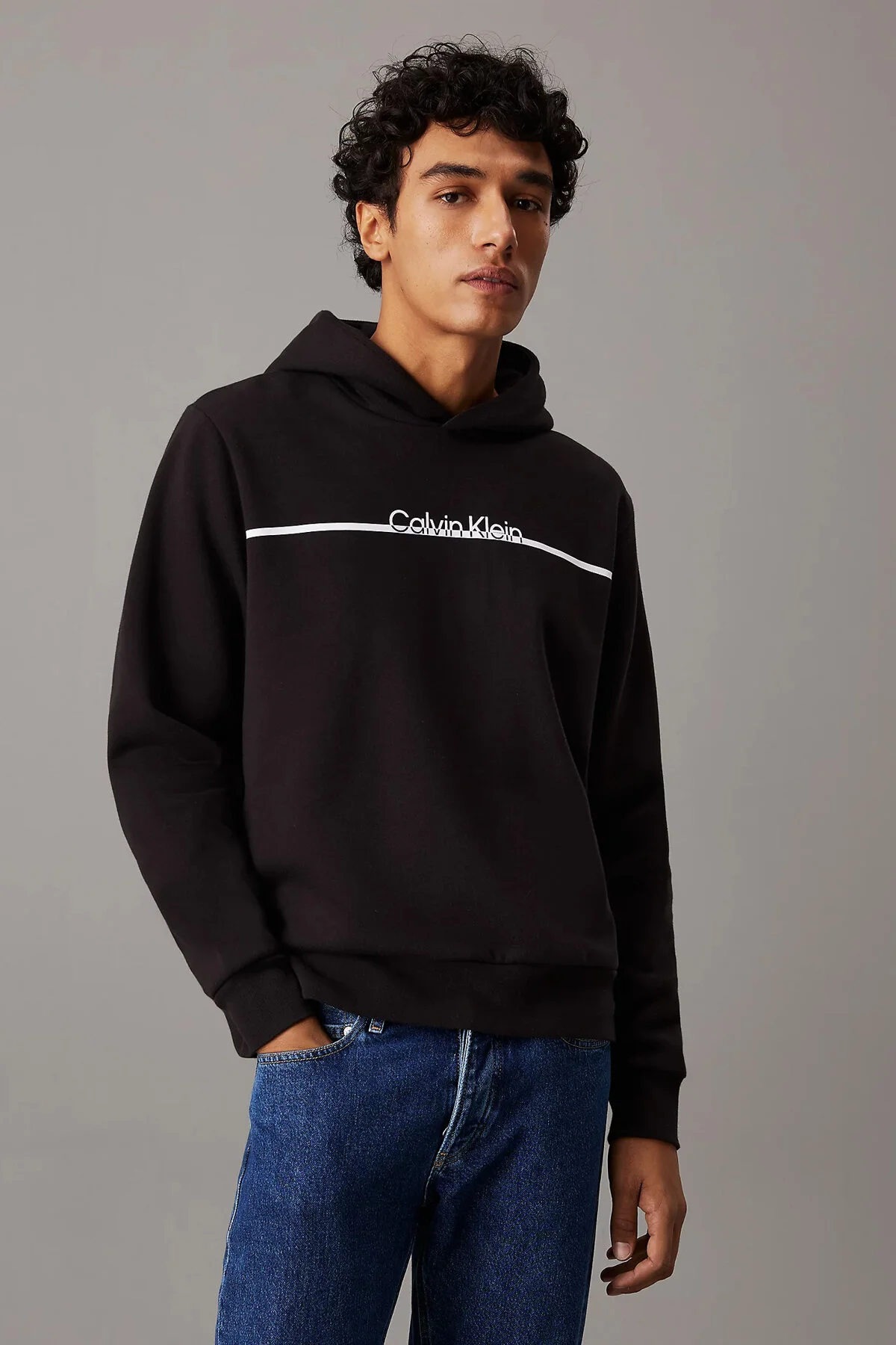 Bild von Calvin Klein Sweatshirt »SPLIT LINE LOGO HOODIE«, mit Logoprint