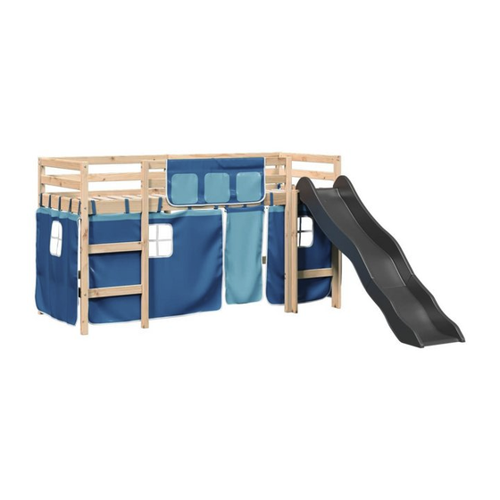 Bild von vidaXL Kinderhochbett mit Vorhängen – Ein Spielplatz für das Kinderzimmer