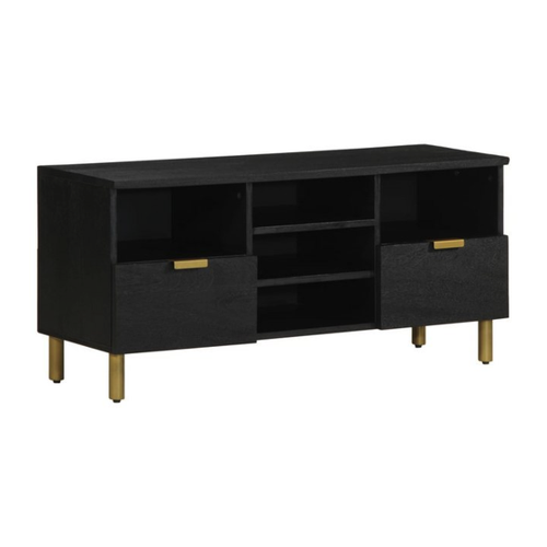 Bild von vidaXL TV-Schrank Schwarz 100x33x46 cm - Praktische Eleganz für Ihr Zuhause