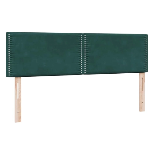 Bild von vidaXL Bett Boxspringbett mit Matratze Dunkelgrau 160x210 cm Samt, vidaXL Boxspringbett mit Matratze Dunkelgrau 160x210 cm Samt
