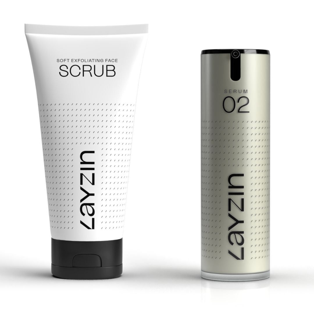 Bild von LAYZIN Bright Skin Soft Exfoliating Scrub + SERUM 02 - Anti-Ageing SCRUB und SERUM 02
