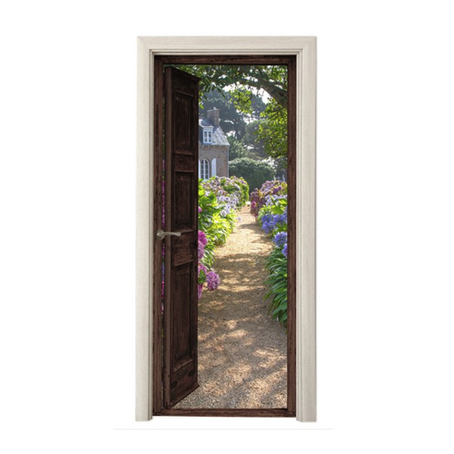 Bild von MuchoWow Türtapete Ansicht - Hortensie