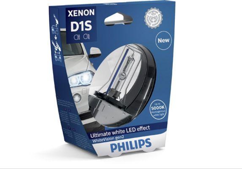 Bild von PHILIPS Glühlampe, Fernscheinwerfer D1S 85415WHV2S1  VW,AUDI,MERCEDES-BENZ,TOURAN (1T1, 1T2),GOLF VI (5K1),Passat Variant (3C5),GOLF PLUS (5M1, 521)