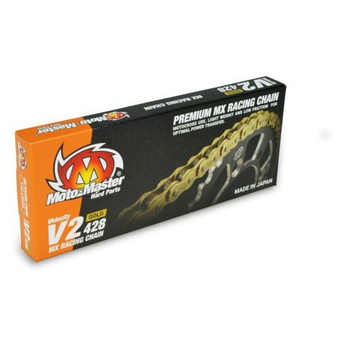 Bild von Moto Master Motorradkette Offroad V2 Gold leicht und robust - Schritt 428