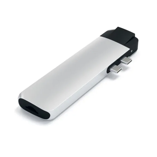 Bild von Satechi USB-C Pro Hub Multi-Port Adapter 4K HDMI & Ethernet Silber