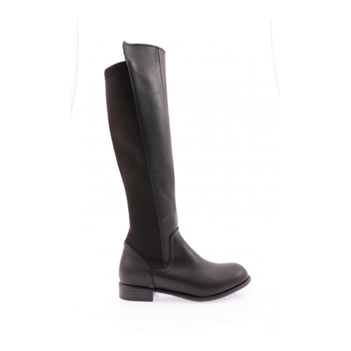Bild von DGN 501 Model Women's Stretch Back Knee High Flats Stiefel