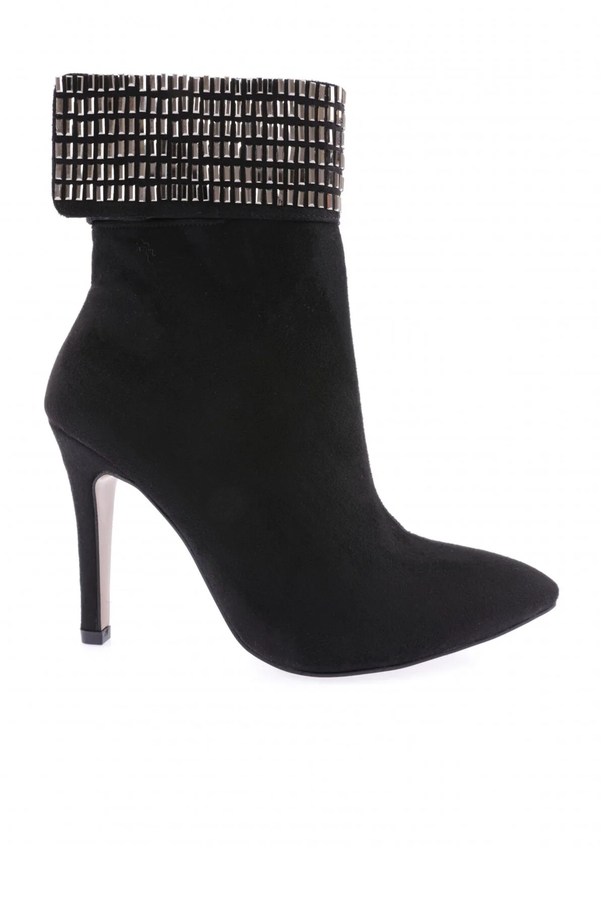 Bild von DGN 4246 Modell – Spitze Zehenpartie Und Kristallstein-detail, Dünne Stiefel Mit Absatz für Damen - 39