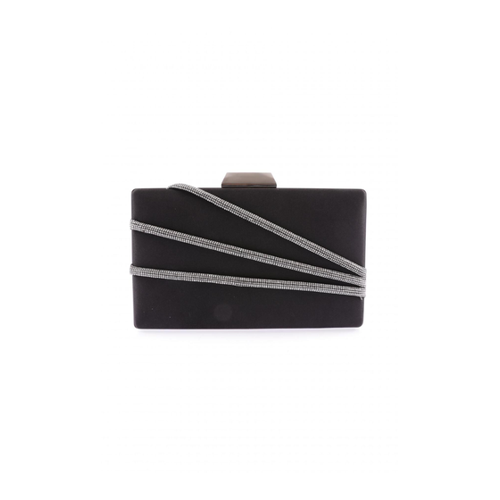 Bild von DGN 9274-22y Black Stoned Abendkleid Portfolio Tasche für Damen - One Size