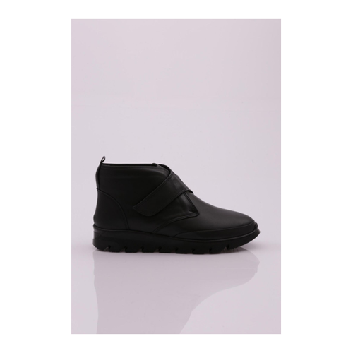Bild von DGN Modell 1056 Schwarze Stiefel Aus Echtem Krokodilleder Mit Klettverschluss für Damen - 41