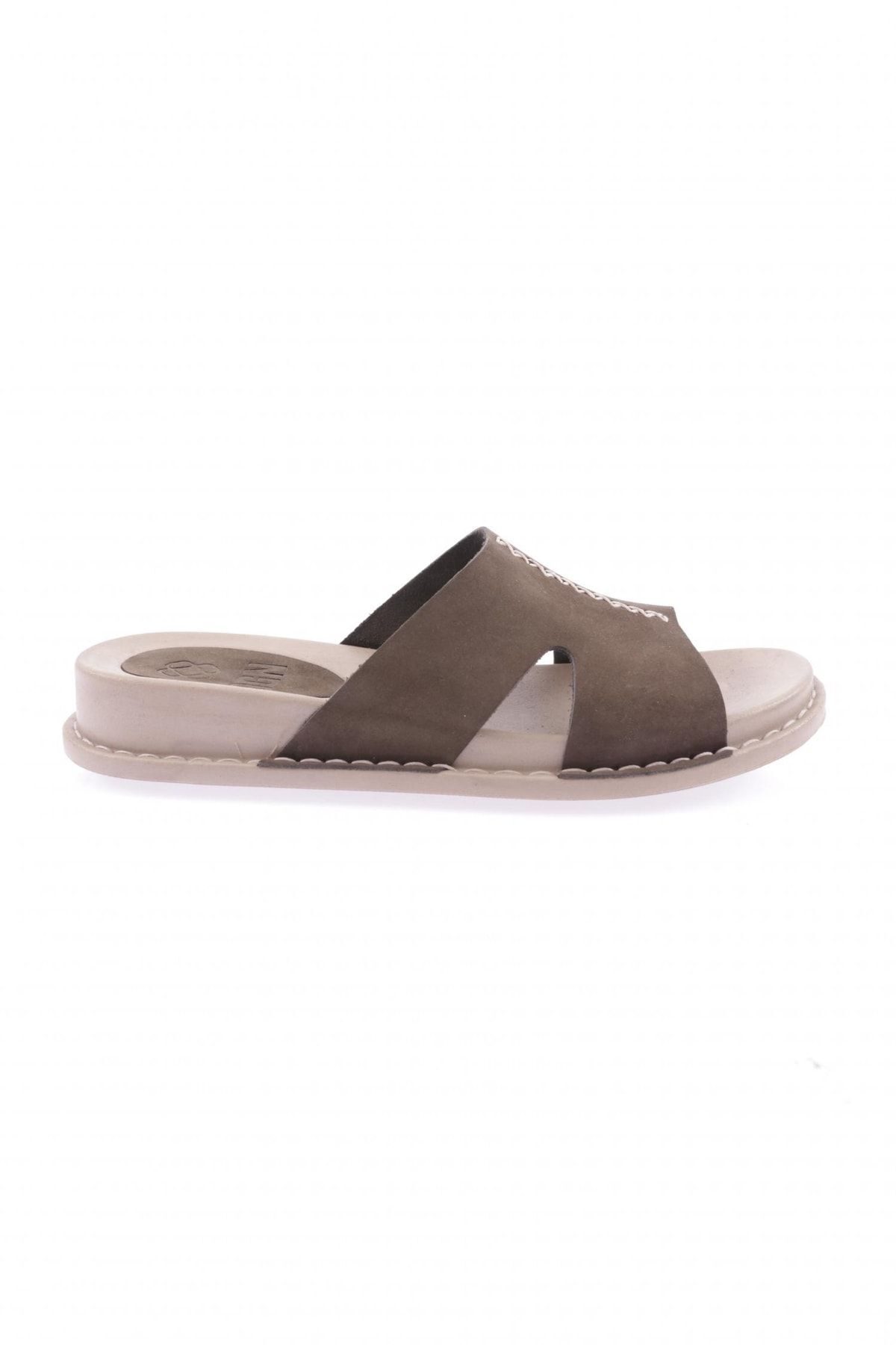 Bild von DGN P33-23y Hausschuhe Aus Echtem Leder In Khaki-nubuk für Damen - 40