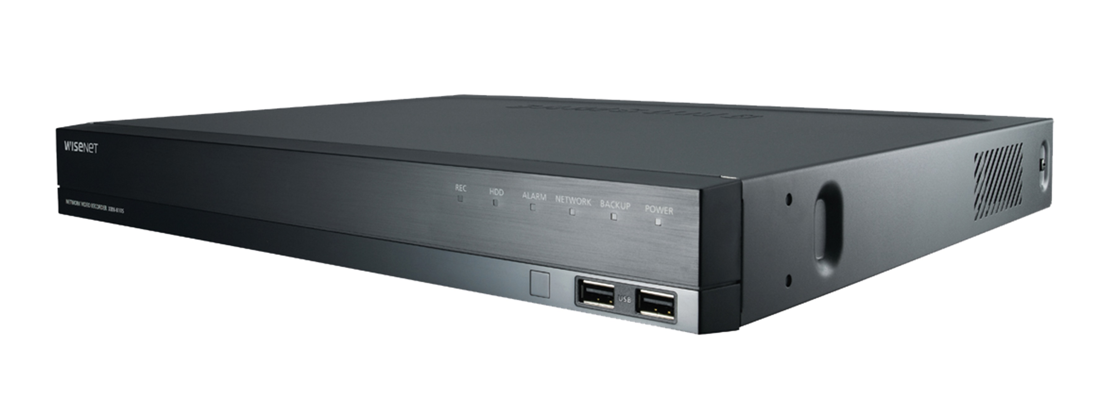Bild von Hanwha Vision Netzwerkvideorecorder NVR XRN-820S  mit 8 IP Kanälen integrierter PoE Switch professioneller IP Recorder