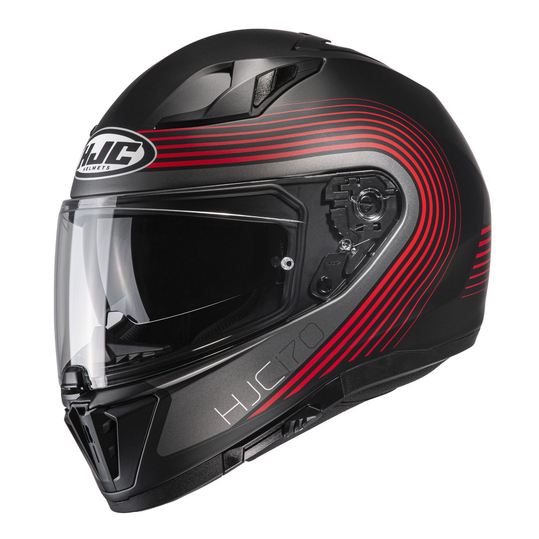 Bild von HJC i70 Surf Helm, schwarz-rot, Größe XS für Männer