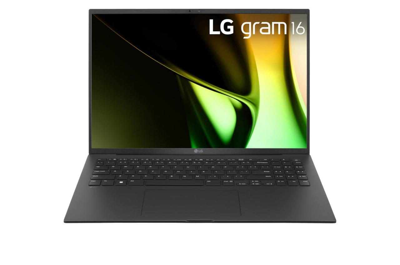 Bild von LG 16" 16Z90S Notebook I7 16GB LPDDR5X 1TB SSD schwarz W11P (15.98", Intel Core Ultra 7 155H, 16 GB, 1000 GB, DE), Notebook, Schwarz