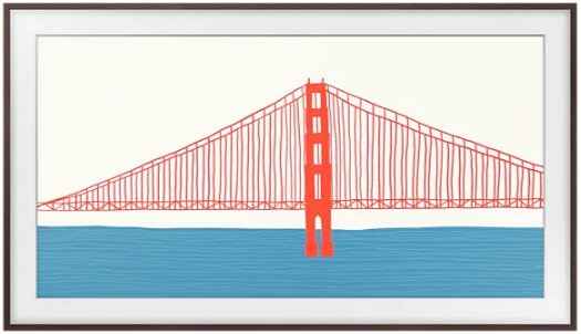 Bild von Samsung The Frame Rahmen 50 Zoll (VG-SCFA50BWBXC) in Modern Braun [2021]
