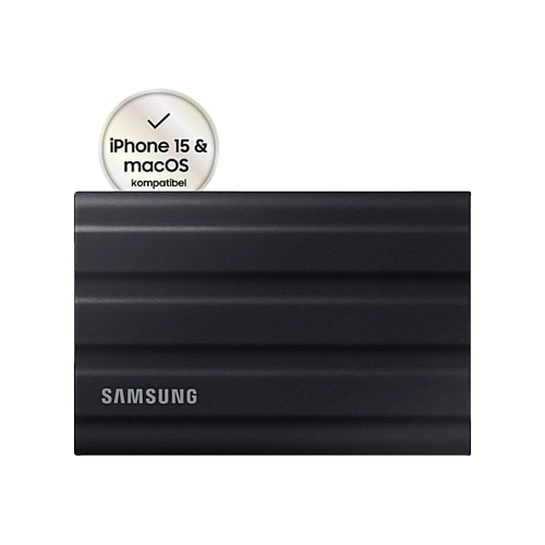 Bild von Samsung Portable SSD T7 Shield 4TB Schwarz Externe Solid-State-Drive, USB 3.2 Gen 2x1