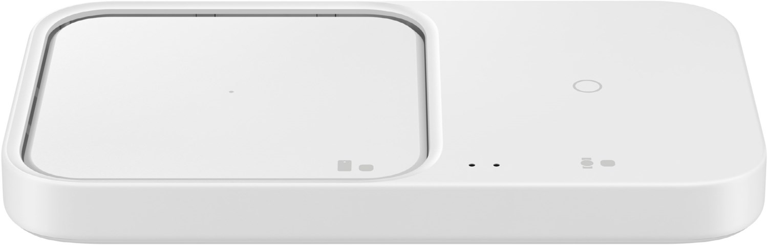 Bild von Samsung Wireless Charger Duo mit Schnellladeadapter EP-P5400T - Induktive Ladestation (White)