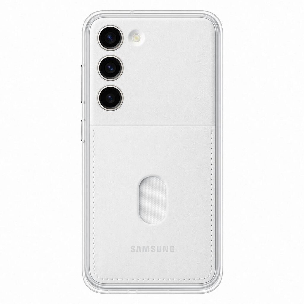 Bild von Samsung Frame Smartphone Case EF-MS911 für Galaxy S23, Handy-Hülle, Durchsichtig, Kratzfest, Rahmen, Kartenfach, White