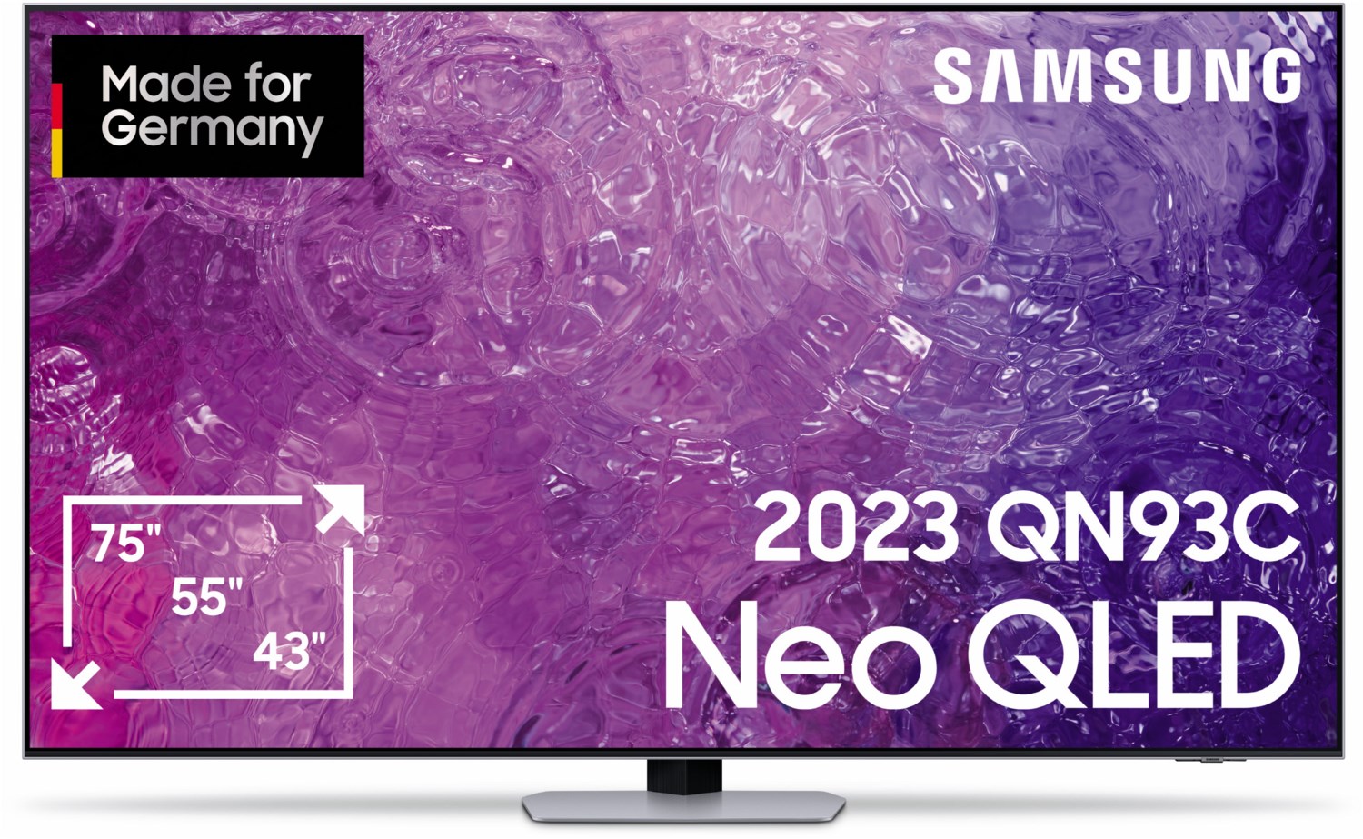 Bild von GQ65QN93CAT 163 cm (65") Neo QLED-TV eclipsesilber / F