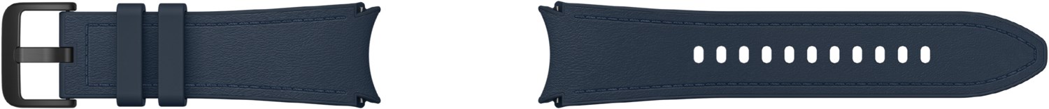Bild von Aussteller Samsung ET-SHR95 Hybrid Eco-Leather Band (20 mm, S/M) | Smartwatch-Armband | Indigo | Schwei?resistent | Fluor-Elastomer