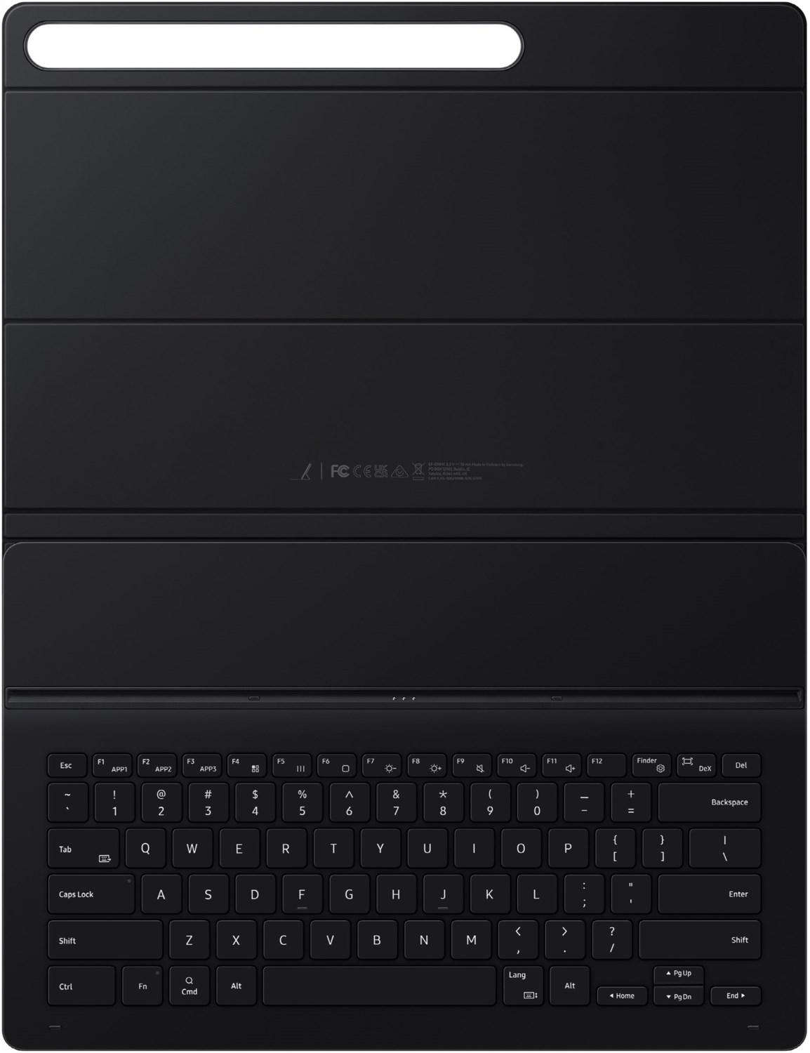 Bild von Samsung Book Cover Keyboard Slim (DE, Galaxy Tab S9 Ultra, Galaxy Tab S10 Ultra), Tablet Tastatur, Schwarz