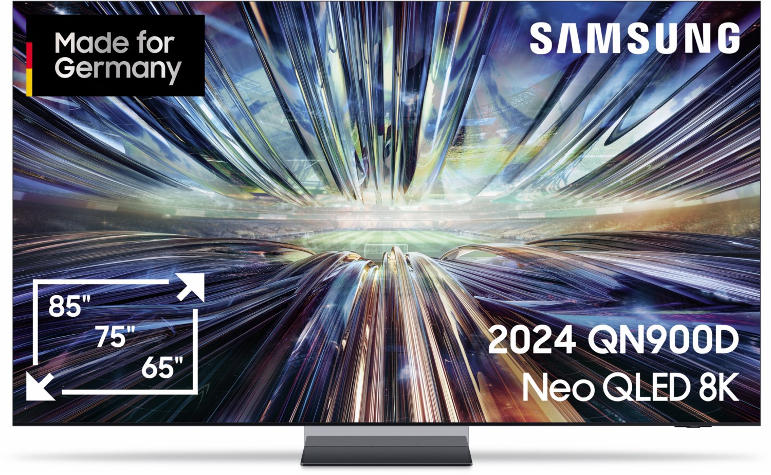 Bild von Samsung Neo QLED 8K QN900D Fernseher 75 Zoll, Samsung TV mit Neo Quantum HDR 8K Pro, Neural Quantum 8K AI Gen3 Prozessor, 8K AI Upscaling, Smart TV, KI TV, GQ75QN900DTXZG, Deutsches Modell [2024]