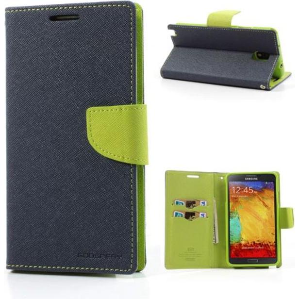 Bild von Goospery Fancy Diary Series (Samsung Galaxy Note 3), Smartphone Hülle, Blau, Gelb