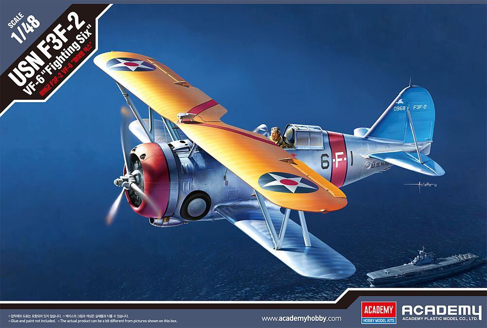 Bild von Academy 120116 492326 1/48 USN F3F-2 Vf-6 Fighting Six, Verschieden