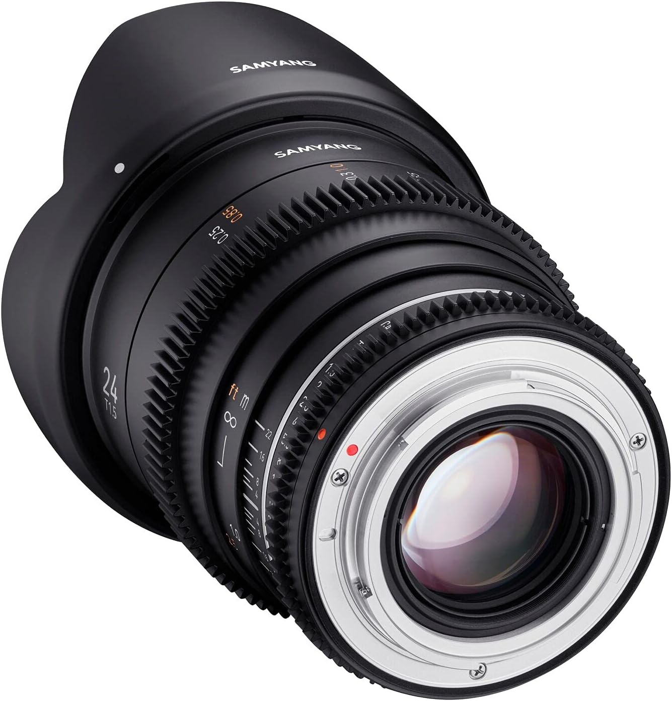 Bild von SAMYANG 24mm T1,5 VDSLR MK2 Sony E - lichtstarkes T1,5 Weitwinkel Cine- und Video Objektiv für Sony E Mount, 24 mm Festbrennweite, Follow Focus Zahnkränze Vollformat und APS-C, 8K Auflösung, 23003, schwarz (1023003)