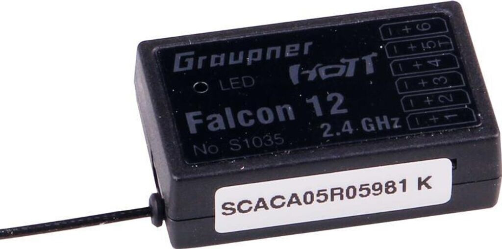 Bild von Graupner FALCON 12 6-KANAL GYRO HOTT EMPFÄNGER / S1035