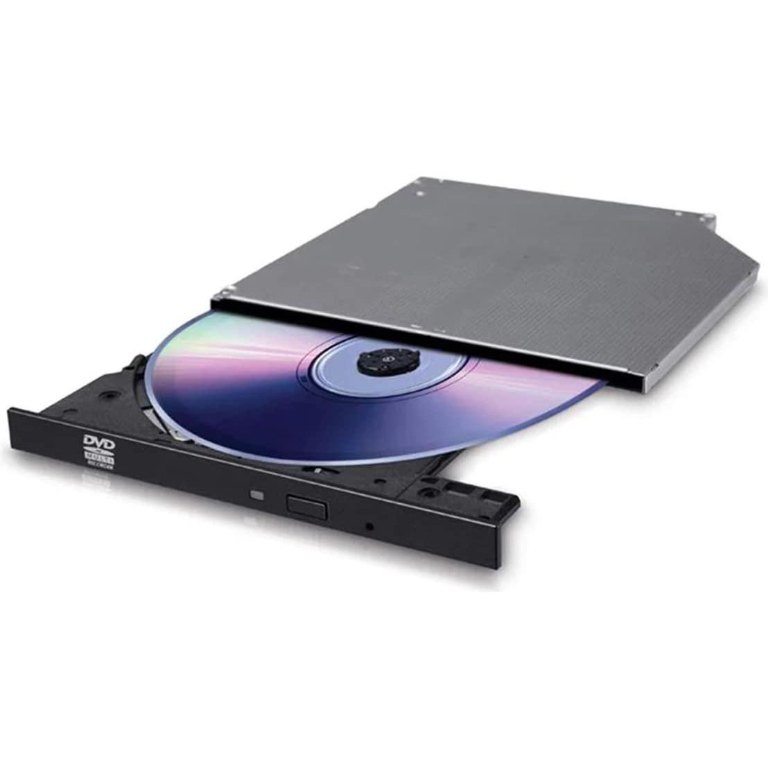Bild von Hitachi DVD±RW/±R UltraSlim [SATA] GUD1N/9.5 black (bulk) Flache Standard-Frontblende (DVD Brenner), Optisches Laufwerk, Schwarz