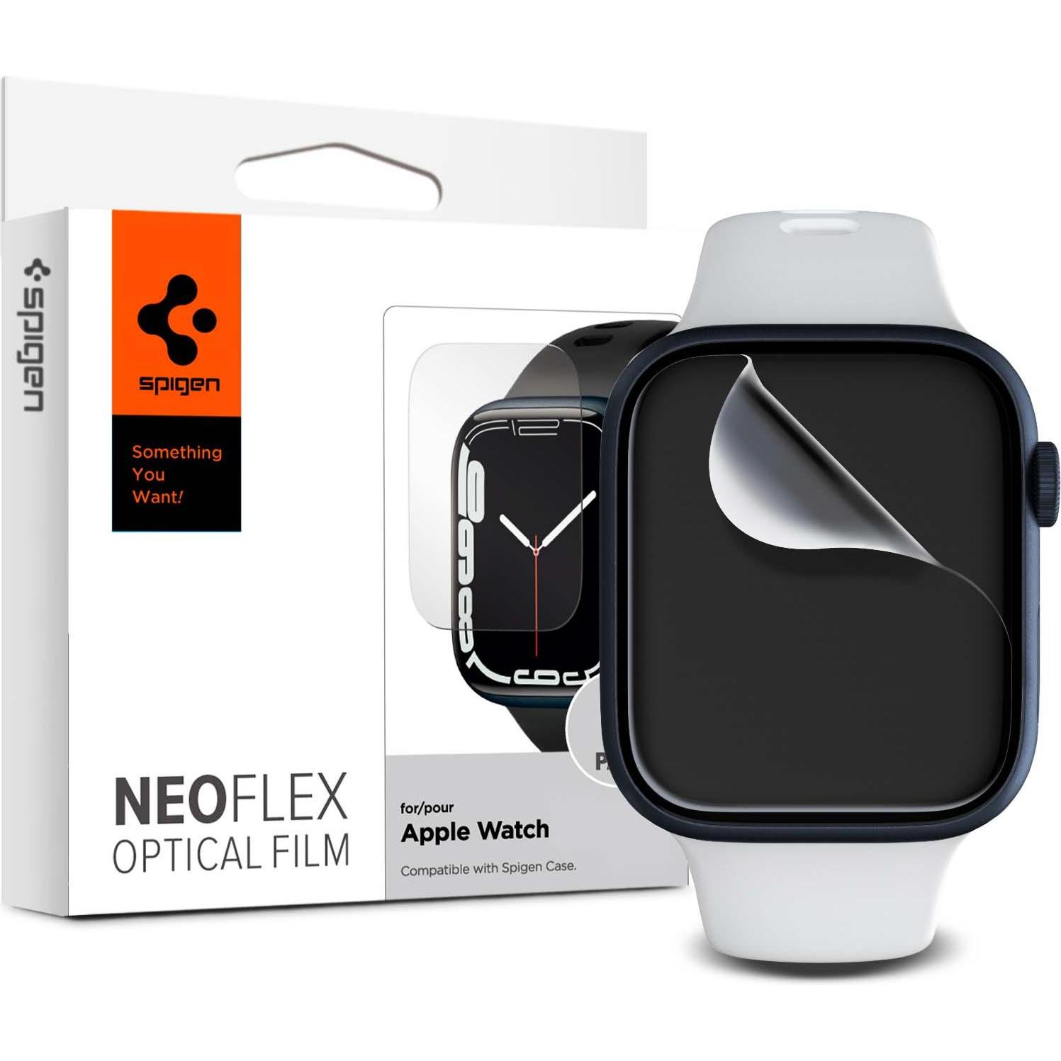 Bild von Spigen Schutzfolie für Apple Watch 7, 45 mm, Sportuhr + Smartwatch Zubehör, Transparent