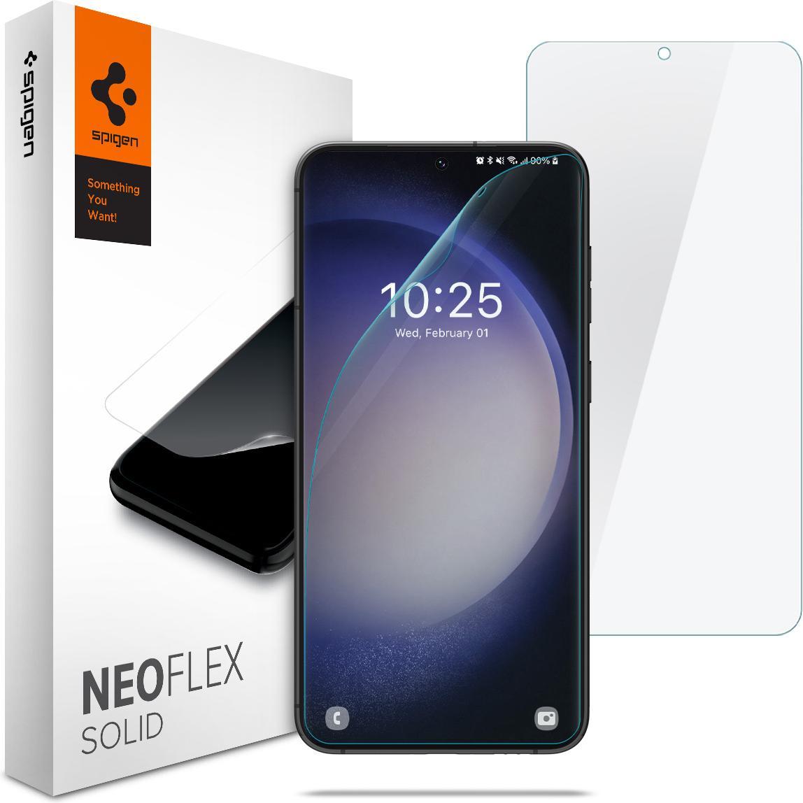 Bild von Spigen Folia Neo Flex Sam S23+ S916 2szt aplikacja na mokro AFL05951 (1 Stück, Samsung Galaxy S23+), Smartphone Schutzfolie, Transparent