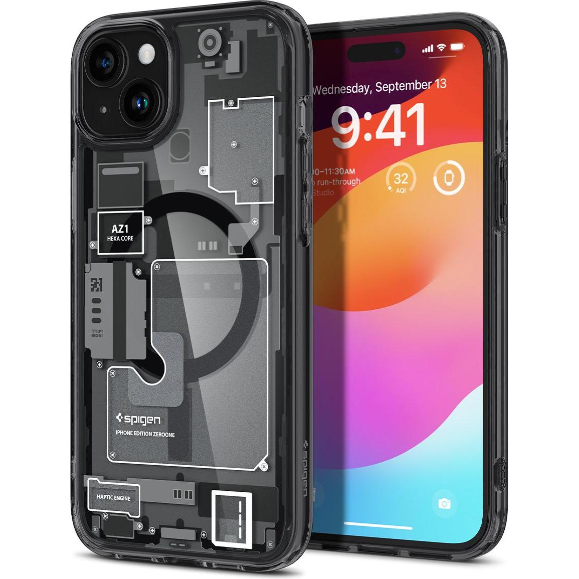 Bild von Spigen ACS06664 (Apple iPhone 15 Plus), Smartphone Hülle, Schwarz