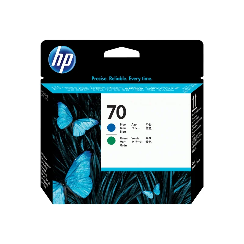 Bild von Hewlett-Packard HP 70 - Druckkopf - 1 x Blau, grün (C9408A)