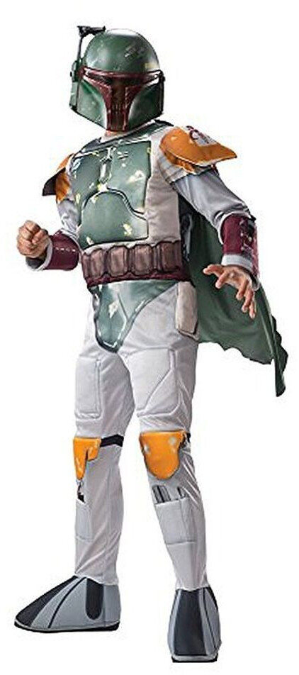 Bild von Rubie´s Kostüm Star Wars - Boba Fett Kostüm für Kinder Basic, Mit gepolstertem Overall und Halbmaske zum berühmten Kopfgeldjäger