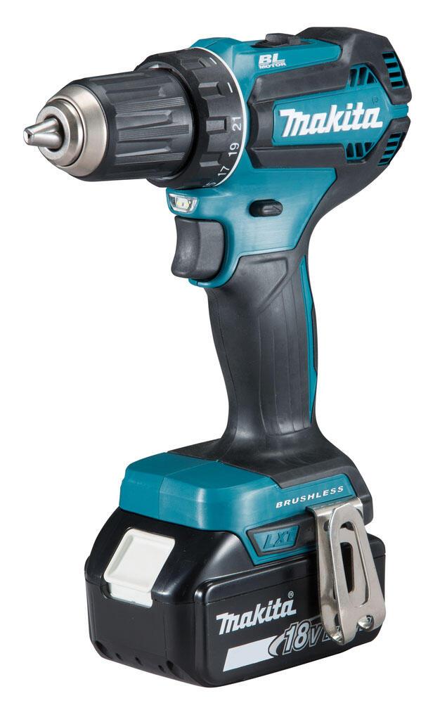 Bild von Makita DDF485RFJ Bohrmaschine Ohne Schlüssel 1900 U/min Schwarz - Blau 1,7 kg (DDF485RFJ)