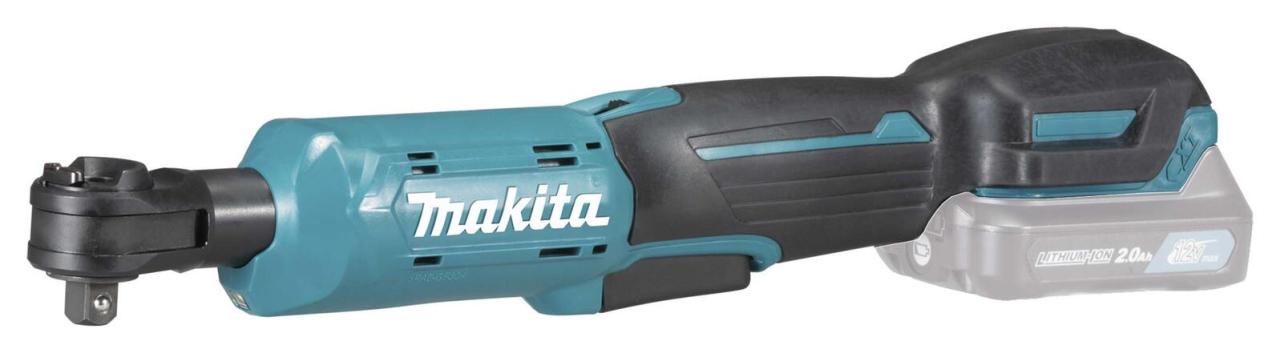 Bild von Makita WR100D - Ratschenschrauber - schnurlos - 1/4 Außenvierkantaufnahme, 3/8 Außenvierkantaufnahme - 47.5 N·m - ohne Batterie - 12 V