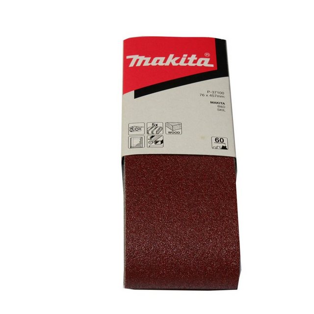 Bild von Makita P-37100 Schleifband Körnung (num) 60 (L x B) 457mm x 76mm 5St.