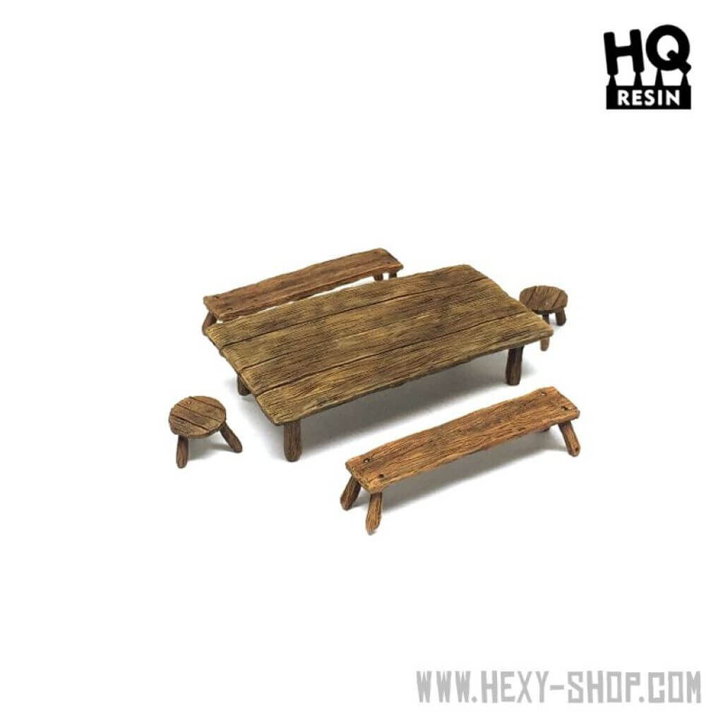 Bild von Holztisch und Stühle Set 1
